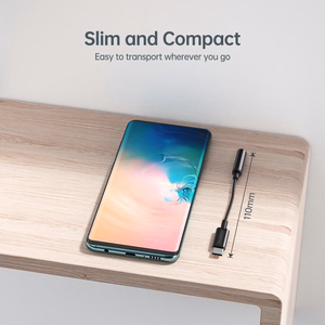 Adapteris Choetech AUX003 USB-C uz 3.5mm audio ligzdas adapteris (melns)