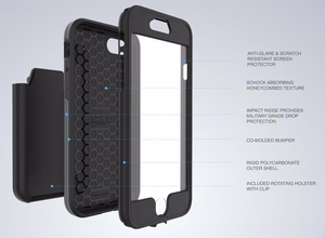 Incipio Performance Series Max vāciņš iPhone 7, balts / zils