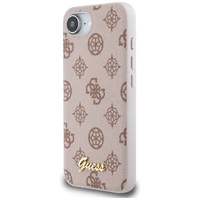 Guess Peony Script Logo magnētiskais viedtālruņa apvalks iPhone 16e - brūns
