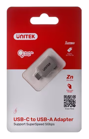 Unitek USB-C uz USB-A 3.1 Gen1 adapteris M/F