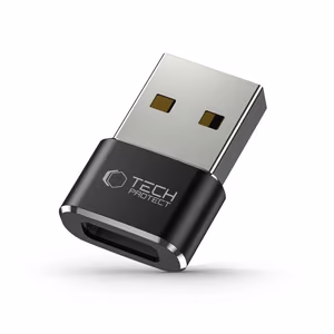 Tech-Protect UltraBoost USB-A (spraudnis) / USB-C (ligzda) adapteris - melns