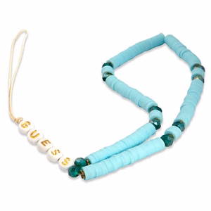 Guess kulons GUSTPEARP telefona siksniņa zila Heishi Beads