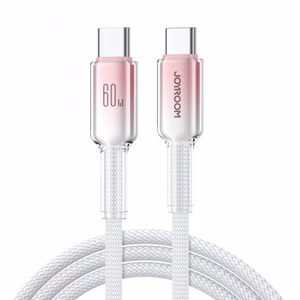 USB kabelis Joyroom S-A42 balts Type-C / Type-C 120cm (līdz 60W)