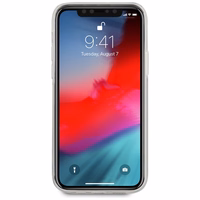 Viedtālruņa apvalks - iPhone 12 mini 5.4" - balts/balts ciets Saffiano