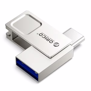 Orico U301 256 GB USB-A USB-C USB 3.2 Gen 1 Pendrive - Silver