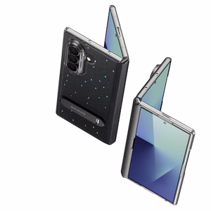 Dux Ducis Stex vāciņš Samsung Galaxy Z Fold 7 ar 360° statīvu - Melns