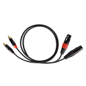 Cabletech XLR–2 RCA savienojuma kabelis, 1 m