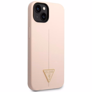 Guess GUHCP14MSLTGP iPhone 14 Plus 6.7 "rozā/rozā cietais apvalks Silicone Triangle
