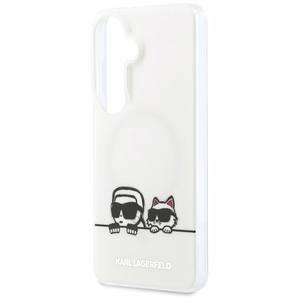 Karl Lagerfeld чехол IML Peekaboo Karl&Choupette MagSafe для Samsung Galaxy S26 Plus прозрачный
