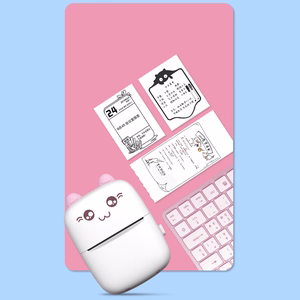 HURC9 Bluetooth Mini Kitty termoprinteris ar lietotni - rozā