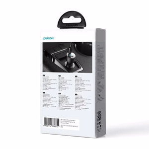 Automašīnas lādētājs Joyroom „JR-CCD02" melns 70W (2xUSB-C) ar LED ekrānu