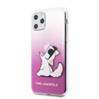Karl Lagerfeld KLHCN65CFNRCPI iPhone 11 Pro Max cietais maciņš rozā Choupette Fun