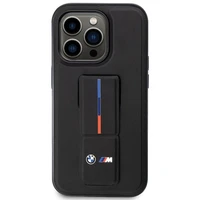 BMW BMHCP14X22GSLK iPhone 14 Pro Max 6.7" melns melns Kietais vāciņš Grip Hot Stamp