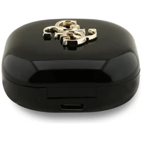 Bezvadu austiņas TWS Guess 4G Metāla logotips melns