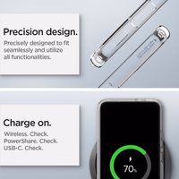 Spigen Ultra Hybrid viedtālruņa apvalks Samsung Galaxy S22 - Caurspīdīgs