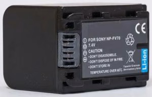 Sony, baterija NP-FV70