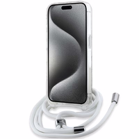 Karl Lagerfeld Crossbody IML Karl Head Magnētiskais viedtālruņa apvalks iPhone 15 Pro – caurspīdīgs