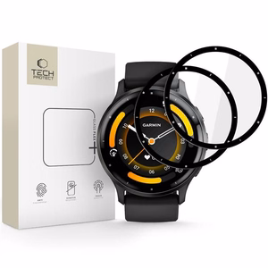 Tech-Protect Glass Flex+ 2 daļu hibrīdā stikla komplekts Garmin Venu 3 - melns
