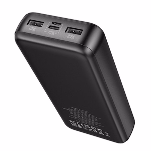 Portatīvais lādētājs (m) Hoco 20000 mAh 2A J128A melns