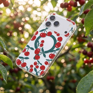 Cherry Mag case for iPhone 12 / 12 Pro 6,1" transparent