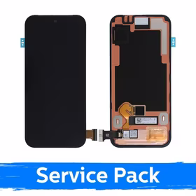 LCD displejs saderīgs ar Google Pixel 9 melns ar rāmi (Service Pack)