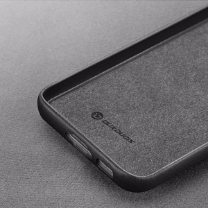 Dux Ducis Grit viedtālruņa apvalks Samsung Galaxy S23+ elegants apvalks no mākslīgās ādas melna