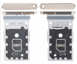 SIM card holder Samsung S921 S24/S926 S24 Plus Dual Amber Dzeltens original (service pack)