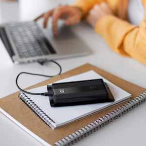 Forcell portatīvais lādētājs F-Energy Energo P10K2 QC3.0 PD 3A 22,5W 10000 mAh melns