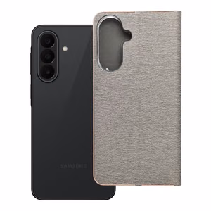 Atvēramais maciņš priekš Samsung A27 Luna Book Gold sudrabains
