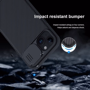 Nillkin CamShield Pro PC+TPU Case for Iphone 15 Plus blue