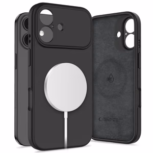 Tech-Protect Silicone magnētiskais viedtālruņa apvalks iPhone 17 - melns