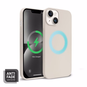 Crong Color Cover Magnetic vāciņš ierīcei iPhone 14 Plus, saderīgs ar MagSafe, akmens bēšs