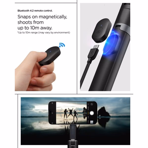 SPIGEN S581W MAGSAFE BLUETOOTH SELFIJA NŪJA-STATĪVS melns