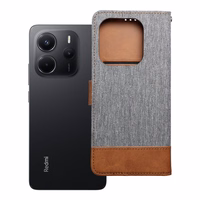 JEANS grāmata Xiaomi Redmi Note 14 4G (GLOBAL - 164,84mm x 78,15mm x 8,16mm) pelēka