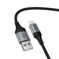 Kabelis USB A uz Micro USB Hoco 2,4A 1,5 m X121 melns