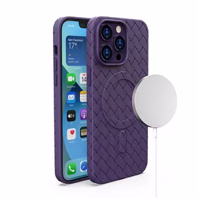 Magnētiskais pīts apvalks iPhone 15 Pro - violets
