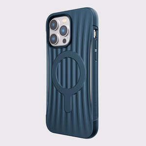 Raptic X-Doria Clutch viedtālruņa apvalks iPhone 14 Pro Max ar Magnētisko zilu aizmugurējo pārklājumu