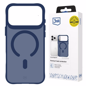 3mk Smoke MagCase futrālis iPhone 17 Pro - zils - caurspīdīgs