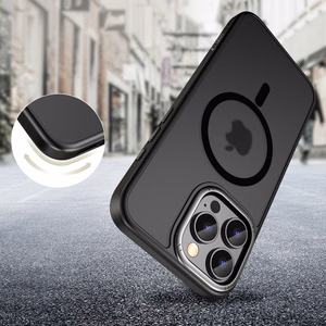 Tech-Protect MagEdge Magnētiskais viedtālruņa apvalks iPhone 16 Pro - daļēji caurspīdīgs