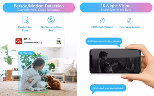 Smart Indoor Camera, 2MP, Wi-Fi