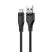 Acefast USB kabelis - USB Type C 1.2m, 3A melns (C3-04 melns)