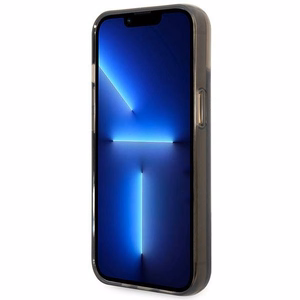 Karl Lagerfeld KLHCP14SLCKVK iPhone 14 6.1 "melns / melns cietais viedtālruņa apvalks šķidrais mirdzums Elong