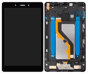 LCD ekrāns Samsung T295 Tab A 8.0 LTE 2019 ar skārienjutīgo ekrānu un rāmi melns (atjaunots) ORG