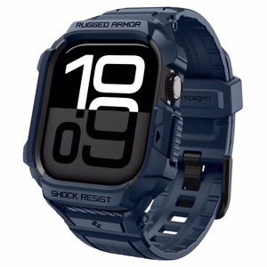 SPIGEN RUGGED ARMOR “PRO” V2 APPLE WATCH 10 / 11 (42 MM) tumši zils