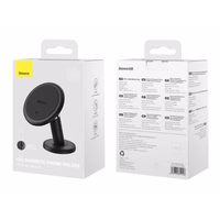 Automašīnas turētājs Baseus "C01" melns (magnētisks / lipīgs paliktnis)