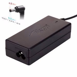 Lādētājs portatīvajam datoram Akyga AK-ND-54 (19V / 2.37A 45W 4.0 x 1.35mm) ASUS 1.2m