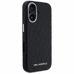 Karl Lagerfeld FW Stamped Karl MagSafe Maciņš iPhone 16 - melns