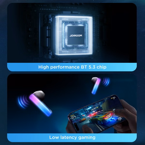 TWS Joyroom JR-TC1 IceLens Series bezvadu austiņas ar LED gaismām - melnas