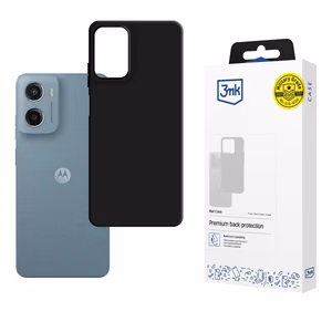 3mk Matēts viedtālruņa apvalks Motorola Moto G05 / E15 G4 - melns