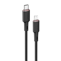 Acefast kabelis MFI USB Type C - Lightning 1.2m, 30W, 3A melns (C2-01 melns)